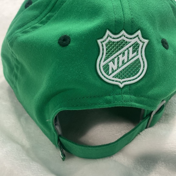 🆕 NHL Anaheim Ducks Fanatics Green Plaid Ball Hat, Snap Strap Adjustable🍀 - Picture 7 of 10